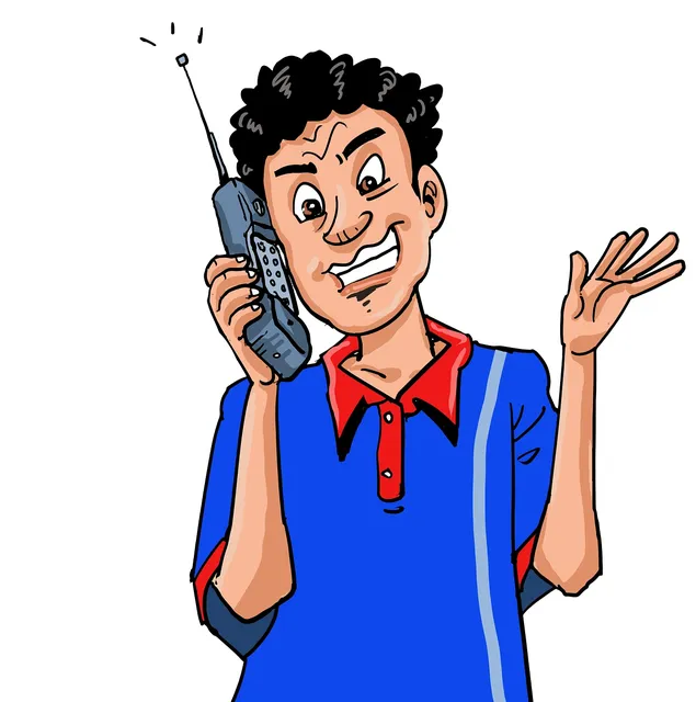 Small business woman talking on a phone