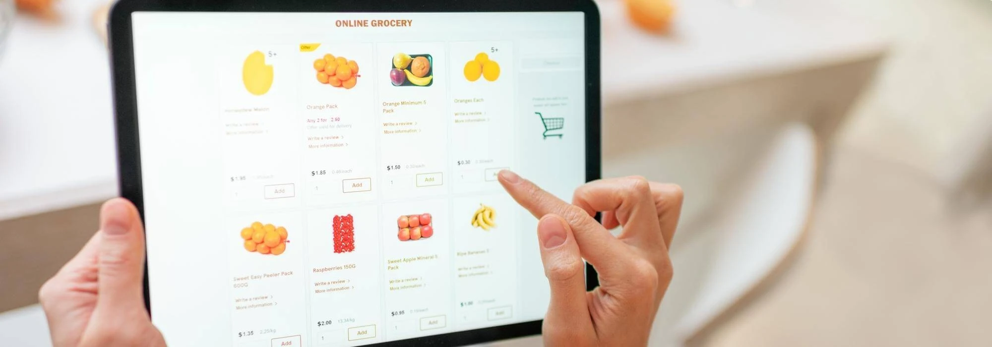 online grocery shopping